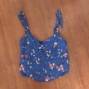 Abercrombie & Fitch Blue Floral Camisole